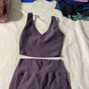 Material girl bra and leggings set